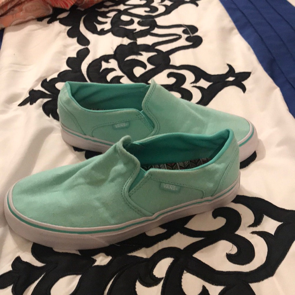 teal vans